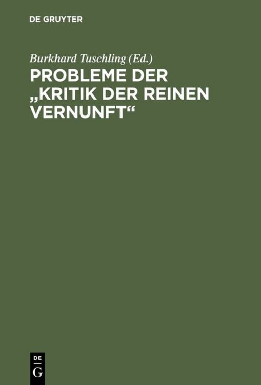 Produktbild: Probleme der "Kritik der reinen Vernunft"