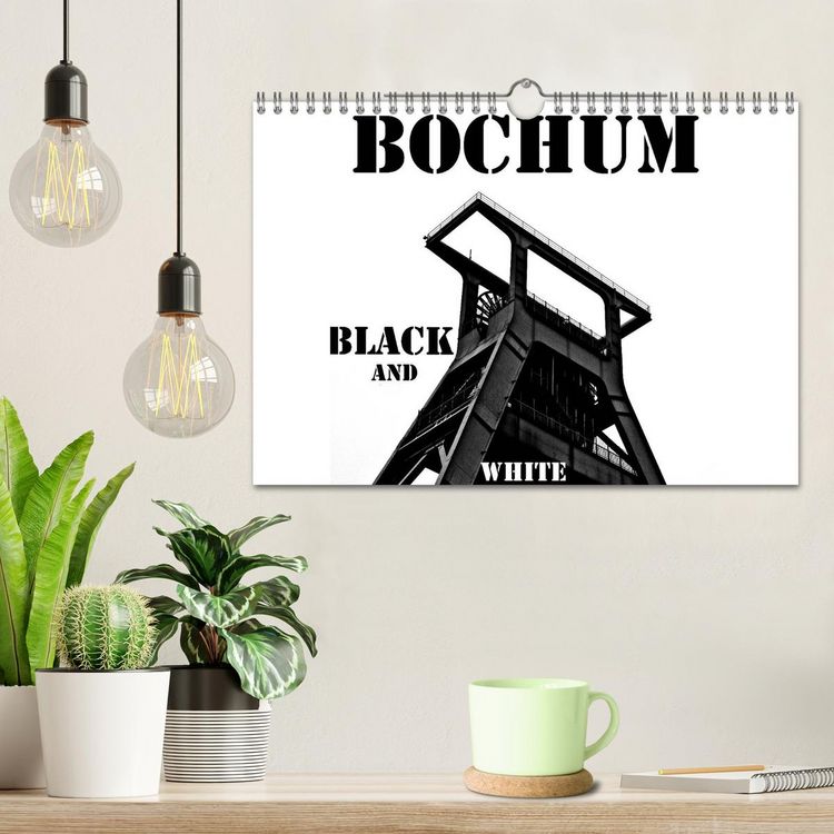 Produktbild: Bochum Black and White (Wandkalender 2026 DIN A4 quer), CALVENDO Monatskalender
