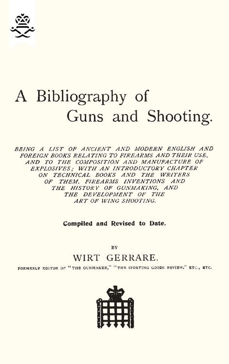 Produktbild: Bibliography Of Guns and Shooting