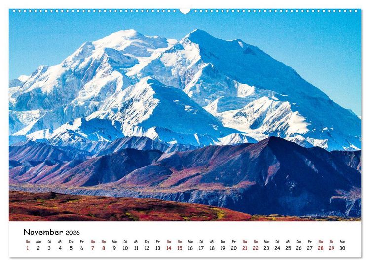Produktbild: Alaska und Yukon, endlose Freiheit erleben (hochwertiger Premium Wandkalender 2026 DIN A2 quer), Kunstdruck in Hochglanz