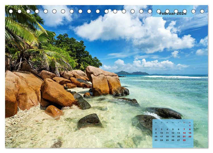 Produktbild: Ein Paradies aus Sand und Meer (Tischkalender 2026 DIN A5 quer), CALVENDO Monatskalender