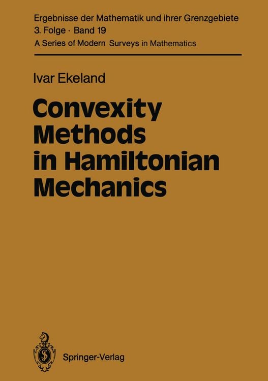Produktbild: Convexity Methods in Hamiltonian Mechanics