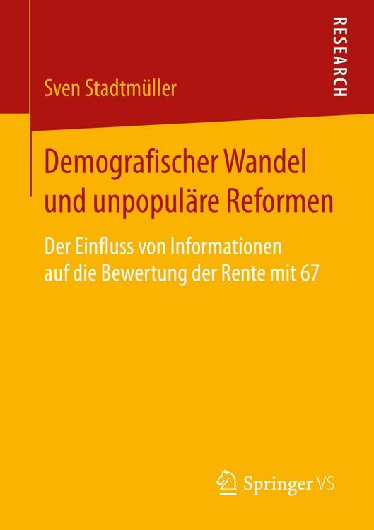 Produktbild: Demografischer Wandel und unpopul&auml;re Reformen
