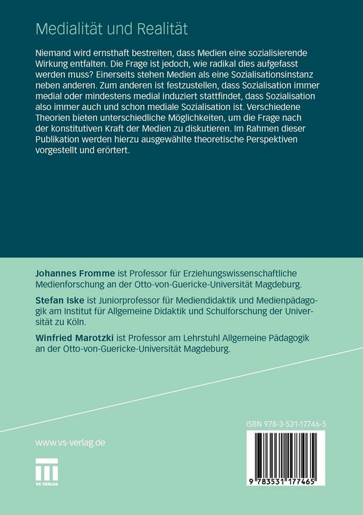 Produktbild: Medialit&auml;t und Realit&auml;t