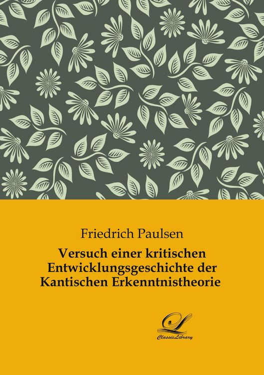 Produktbild: Versuch einer kritischen Entwicklungsgeschichte der Kantischen Erkenntnistheorie