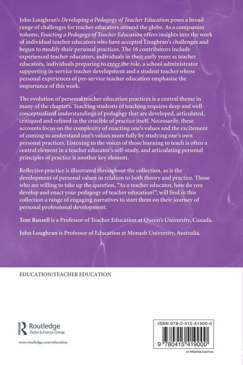Produktbild: Enacting a Pedagogy of Teacher Education