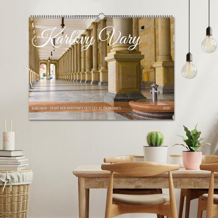 Produktbild: Karlovy Vary - Stadt der heilenden Quellen (Wandkalender 2026 DIN A2 quer), CALVENDO Monatskalender