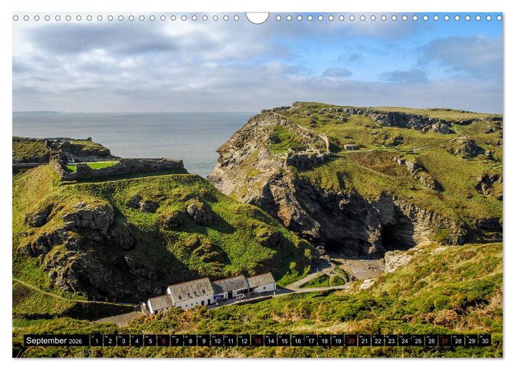 Produktbild: Blickpunkte Cornwall (Wandkalender 2026 DIN A3 quer), CALVENDO Monatskalender