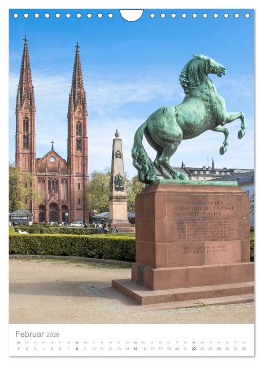 Produktbild: Mein Wiesbaden (Wandkalender 2026 DIN A4 hoch), CALVENDO Monatskalender