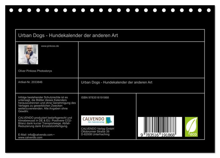 Produktbild: Urban Dogs - Hundekalender der anderen Art (Tischkalender 2026 DIN A5 quer), CALVENDO Monatskalender