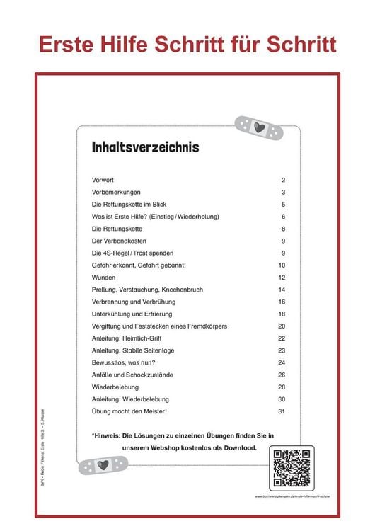 Produktbild: Erste Hilfe macht Schule