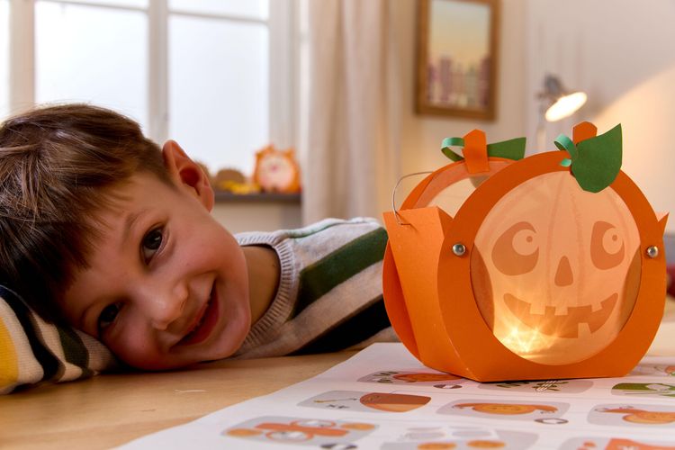 Produktbild: Bastelset - Mini-Klammerlaternen Halloween