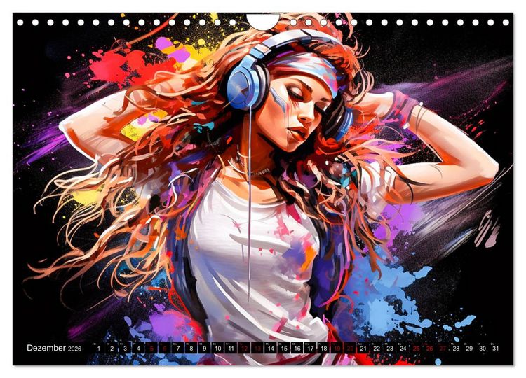 Produktbild: Color Dance Art (Wandkalender 2026 DIN A4 quer), CALVENDO Monatskalender