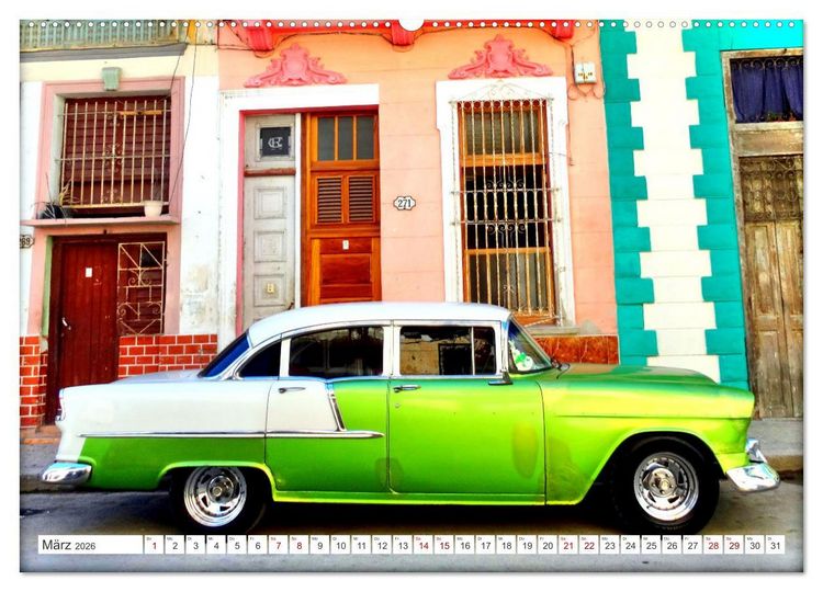 Produktbild: CHEVY '55 - Ein US-Oldtimer in Kuba (Wandkalender 2026 DIN A2 quer), CALVENDO Monatskalender
