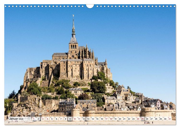 Produktbild: Normandie &ndash; Wo Natur auf Kultur trifft (Wandkalender 2026 DIN A3 quer), CALVENDO Monatskalender