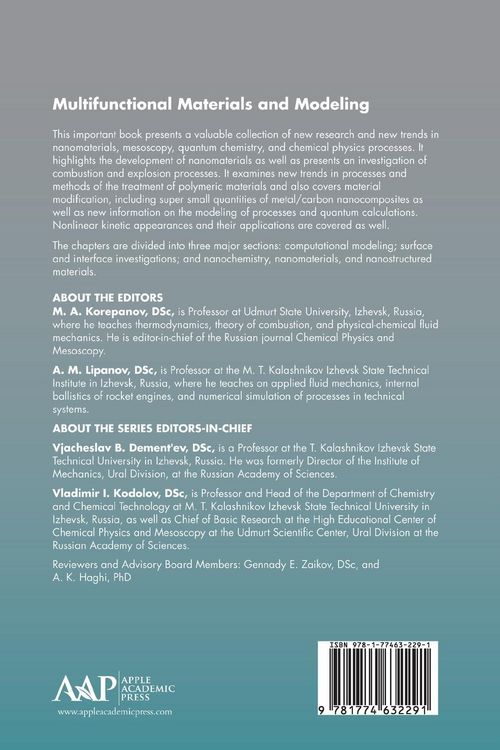 Produktbild: Multifunctional Materials and Modeling