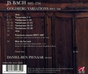 Produktbild: J. S. Bach: Goldberg Variations