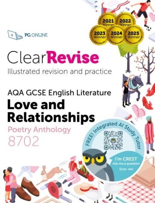 Produktbild: ClearRevise AQA GCSE English Literature: Love and relationships, Poetry Anthology 8702