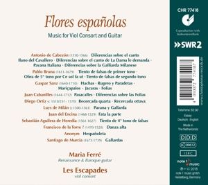 Produktbild: Flores Espanolas: Music for Viol Consort & Guitar