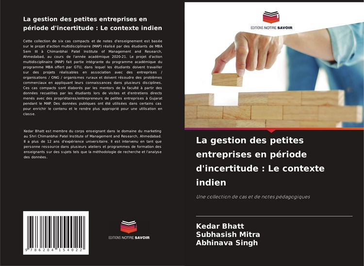 Produktbild: La gestion des petites entreprises en p&eacute;riode d'incertitude : Le contexte indien
