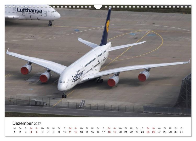 Produktbild: Airbus A380 - K&ouml;nig der L&uuml;fte (Wandkalender 2027 DIN A3 quer), CALVENDO Monatskalender