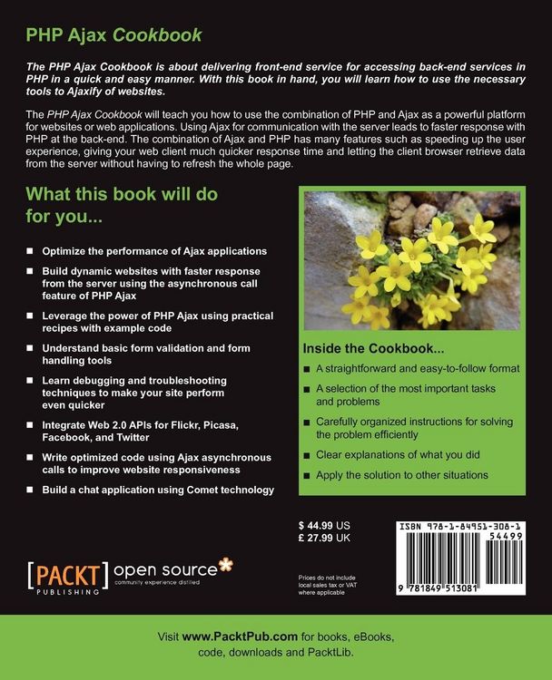Produktbild: PHP Ajax Cookbook