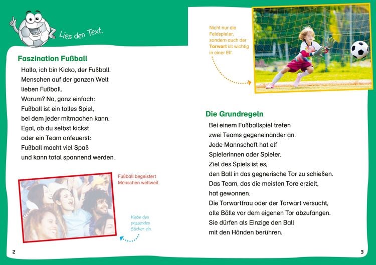 Produktbild: WAS IST WAS Erstes Lesen. Leser&auml;tsel Fu&szlig;ball
