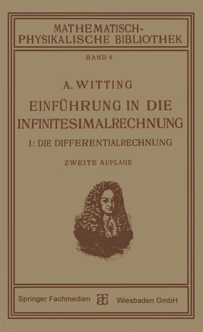 Produktbild: Einf&uuml;hrung in die Infinitesimalrechnung