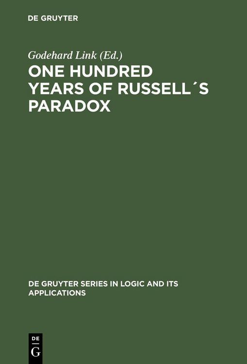 Produktbild: One Hundred Years of Russell&acute;s Paradox