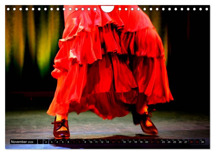 Produktbild: Flamenco. Spanischer Tanz (Wandkalender 2026 DIN A4 quer), CALVENDO Monatskalender