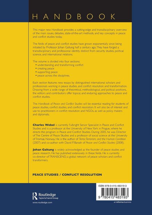 Produktbild: Handbook of Peace and Conflict Studies