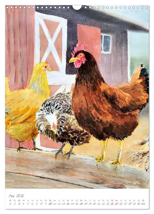 Produktbild: Beseelte Blicke - Lebendig gemalte und ber&uuml;hrende Tierportr&auml;ts (Wandkalender 2026 DIN A3 hoch), CALVENDO Monatskalender