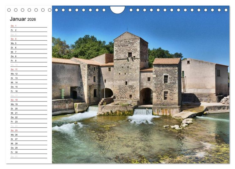 Produktbild: Languedoc-Roussillon - unter der Sonne des Midi (Wandkalender 2026 DIN A4 quer), CALVENDO Monatskalender