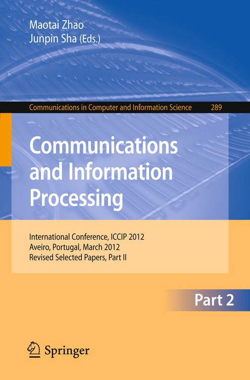 Produktbild: Communcations and Information Processing