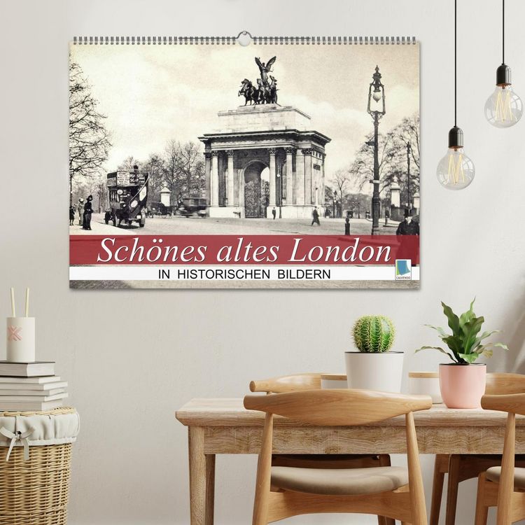 Produktbild: Sch&ouml;nes altes London in historischen Bildern (Wandkalender 2026 DIN A2 quer), CALVENDO Monatskalender