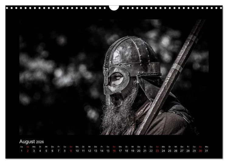 Produktbild: Wikinger und Krieger (Wandkalender 2026 DIN A3 quer), CALVENDO Monatskalender