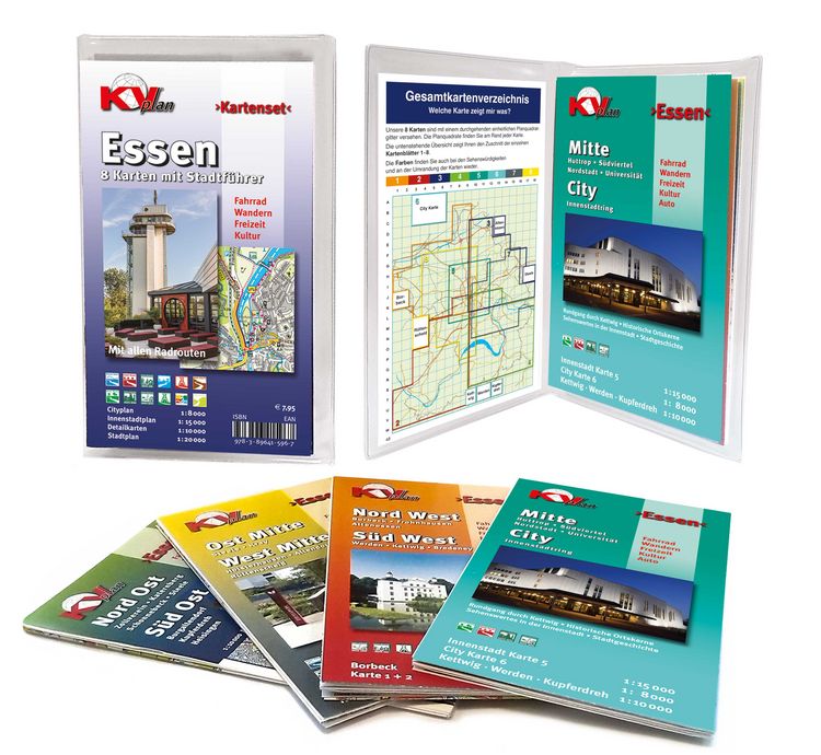 Produktbild: Essen - Kartenset mit Stadtf&uuml;hrer