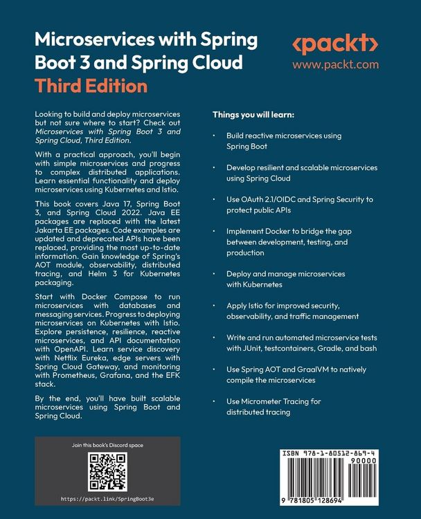 Produktbild: Microservices with Spring Boot 3 and Spring Cloud - Third Edition