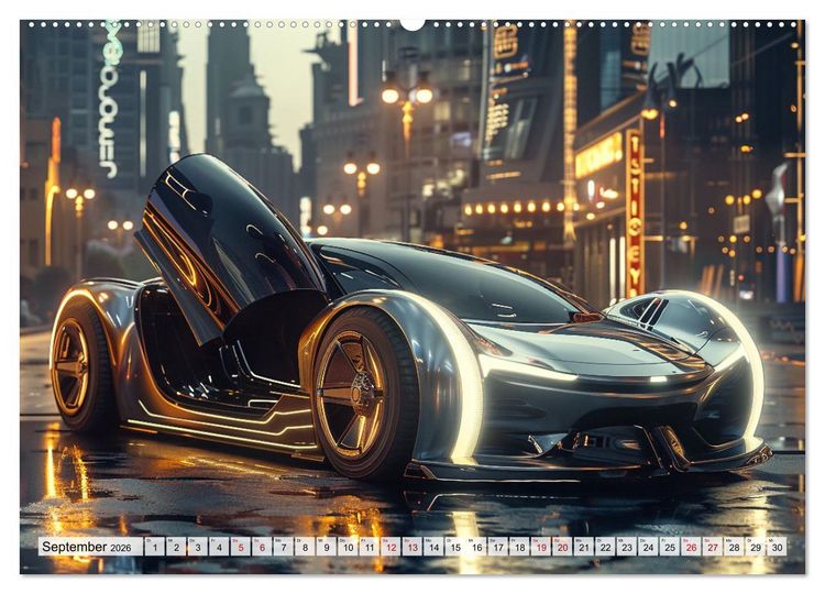 Produktbild: Future Rides (hochwertiger Premium Wandkalender 2026 DIN A2 quer), Kunstdruck in Hochglanz