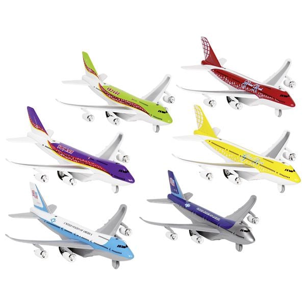 Produktbild: Flugzeuge mit Licht und Ger&auml;usch, Spritzguss,sort.