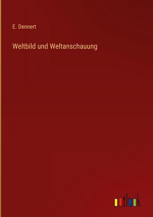 Produktbild: Weltbild und Weltanschauung