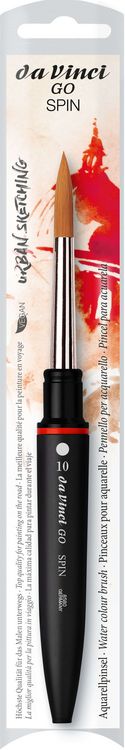 Produktbild: da Vinci Pinsel GO SPIN Reise-Aquarellpinsel, rund, extrafein, Pinsel, Gr&ouml;&szlig;e 10