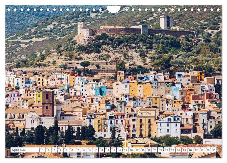 Produktbild: Sardinien. Sch&ouml;ne Landschaften und bunte St&auml;dte. (Wandkalender 2026 DIN A4 quer), CALVENDO Monatskalender