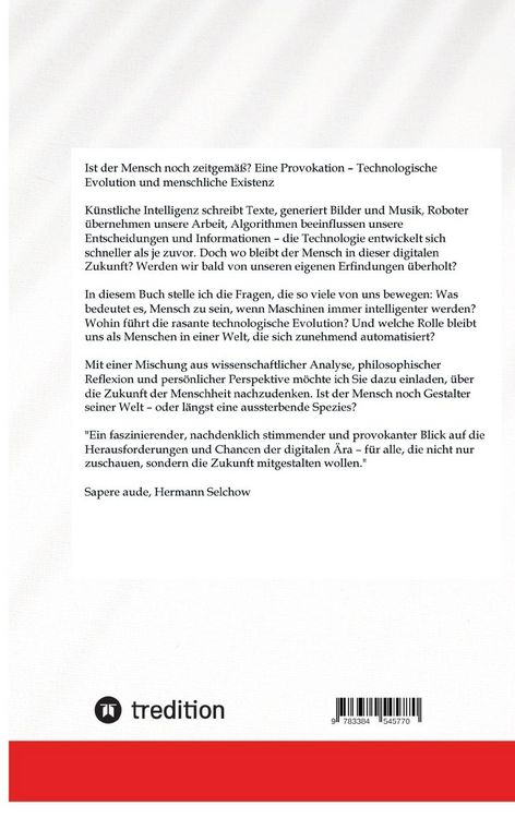 Produktbild: Ist der Mensch noch zeitgem&auml;&szlig;? Eine Provokation