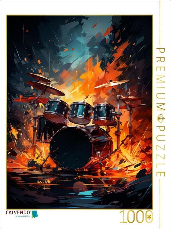 Produktbild: CALVENDO Puzzle Feuertanz der Rhythmen | 1000 Teile Lege-Gr&ouml;&szlig;e 64x48cm Foto-Puzzle f&uuml;r gl&uuml;ckliche Stunden