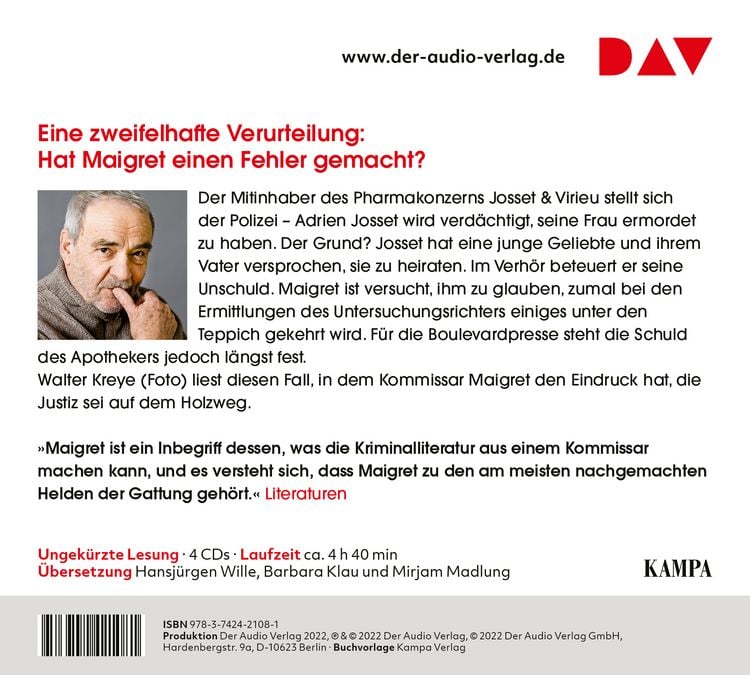 Produktbild: Maigrets Gest&auml;ndnis