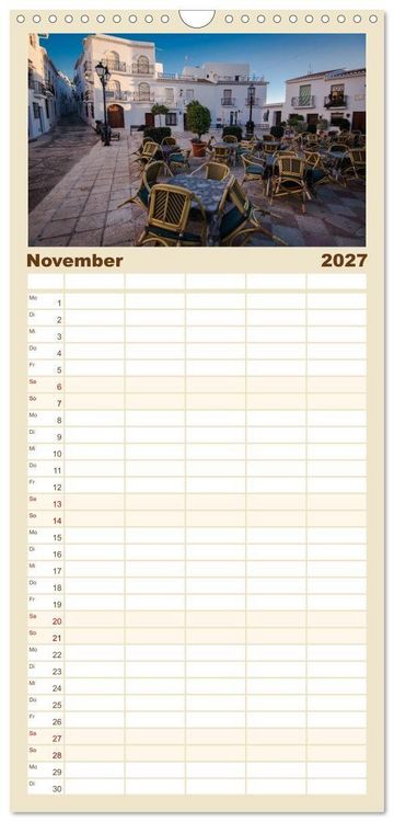 Produktbild: Familienplaner 2027 - Andalusien mit 5 Spalten (Wandkalender, 21 x 45 cm) CALVENDO