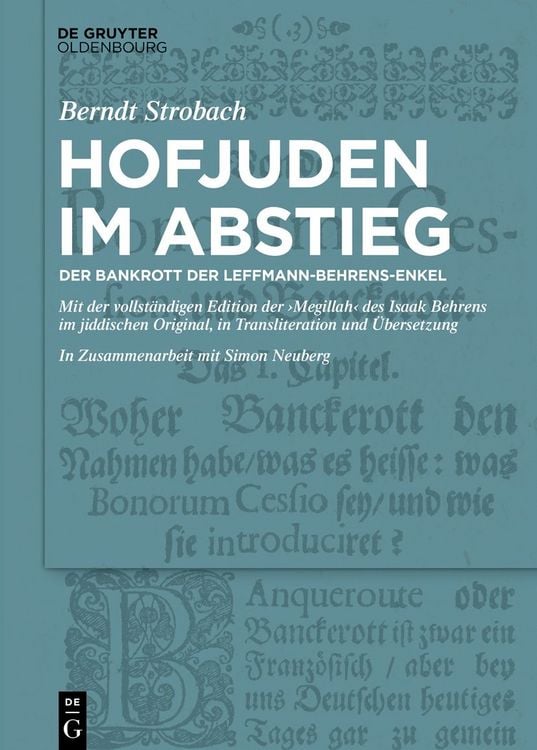 Produktbild: Hofjuden im Abstieg: Der Bankrott der Leffmann-Behrens-Enkel