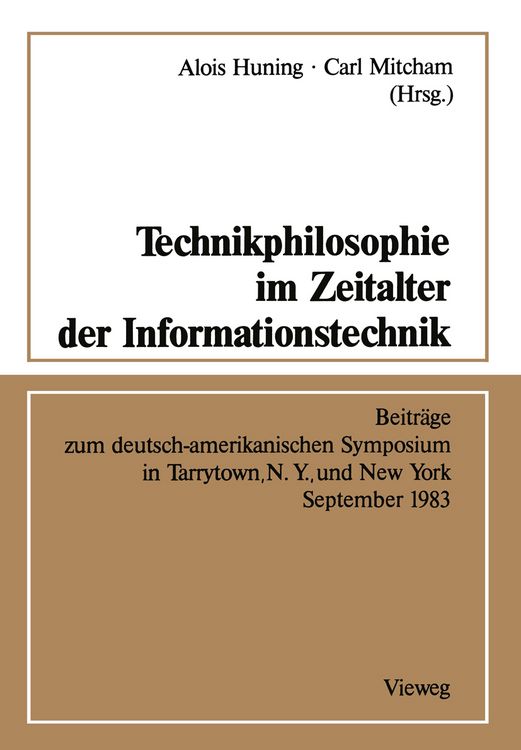 Produktbild: Technikphilosophie im Zeitalter der Informationstechnik