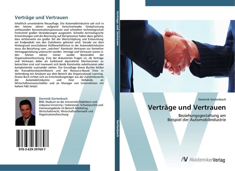 Produktbild: Vertr&auml;ge und Vertrauen